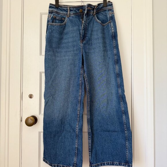 Sezane Le Crop Denim Blue - Size 8 - Picture 9 of 10
